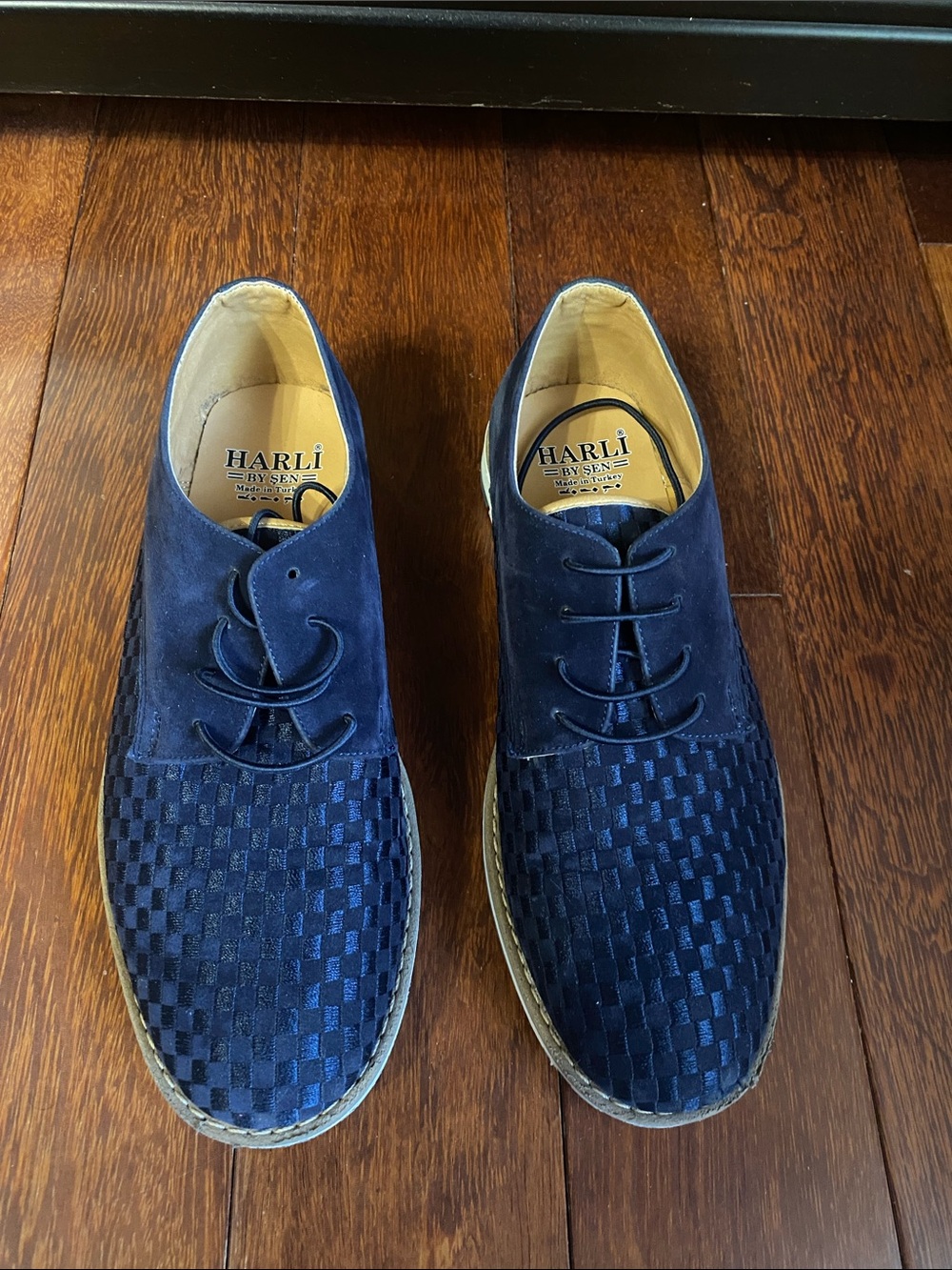 Boys Navy Formal Dress Shoe